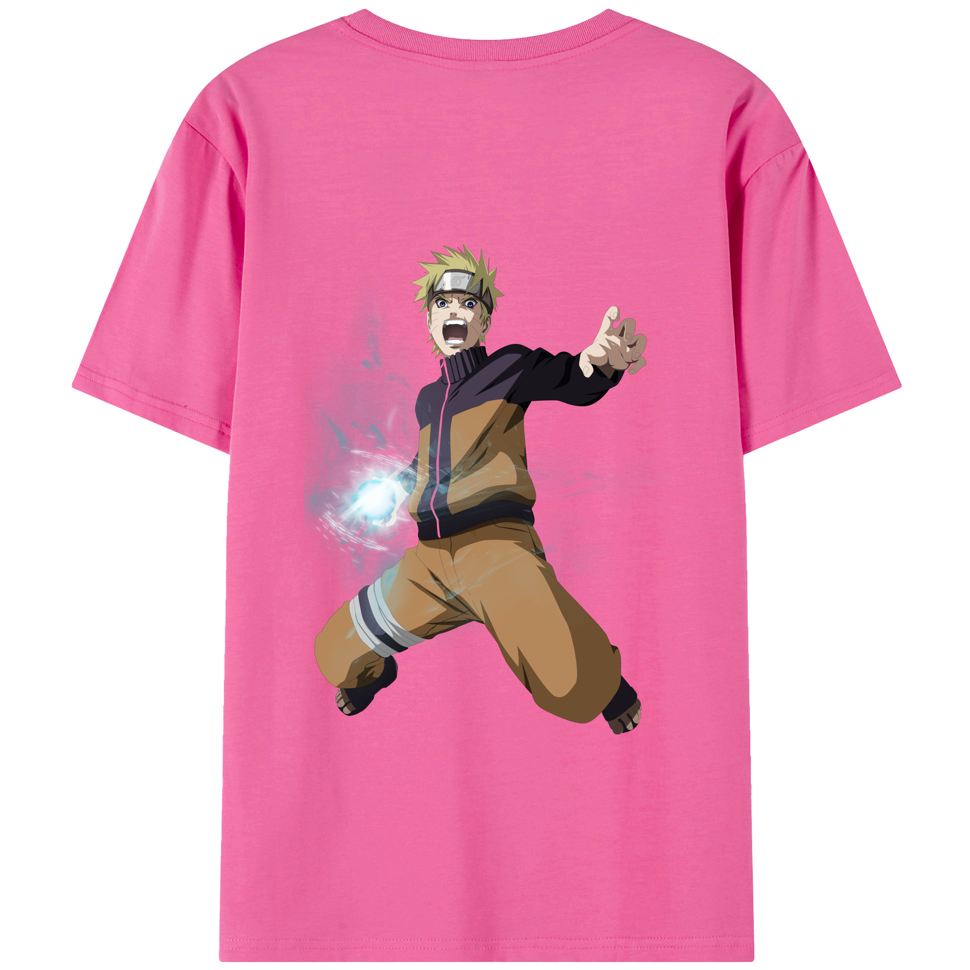 （画像用） NARUTO -ナルト- うずまき ナルト Uzumaki Naruto レディース半袖Tシャツ(バックプリント)